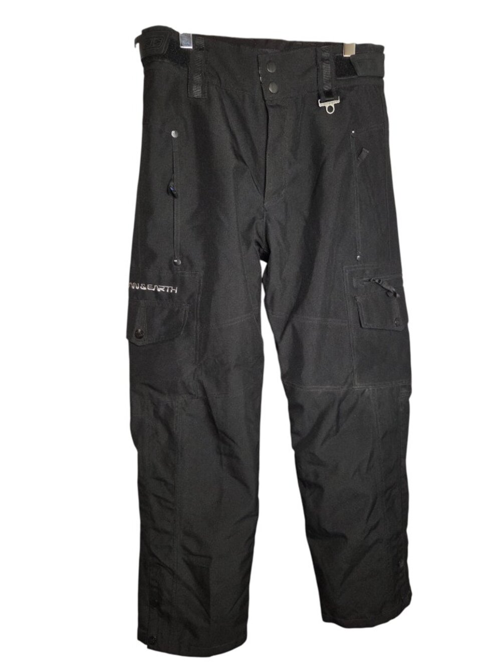 Ocean Earth Pro Men's Small Black Snow Pants Cargo Ski Insulated Winter Outdoor